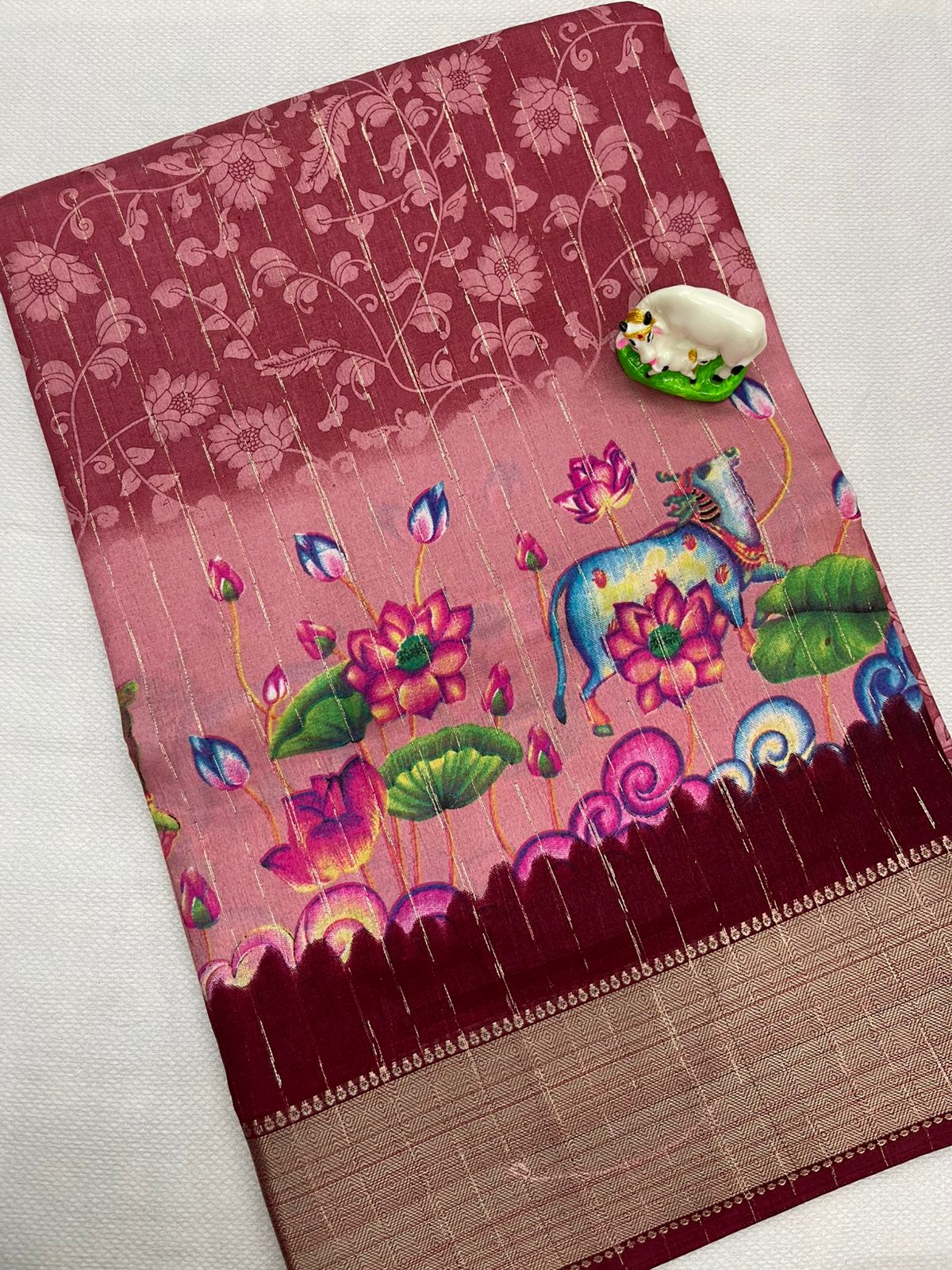 Beautiful Pichwai digital print saree
