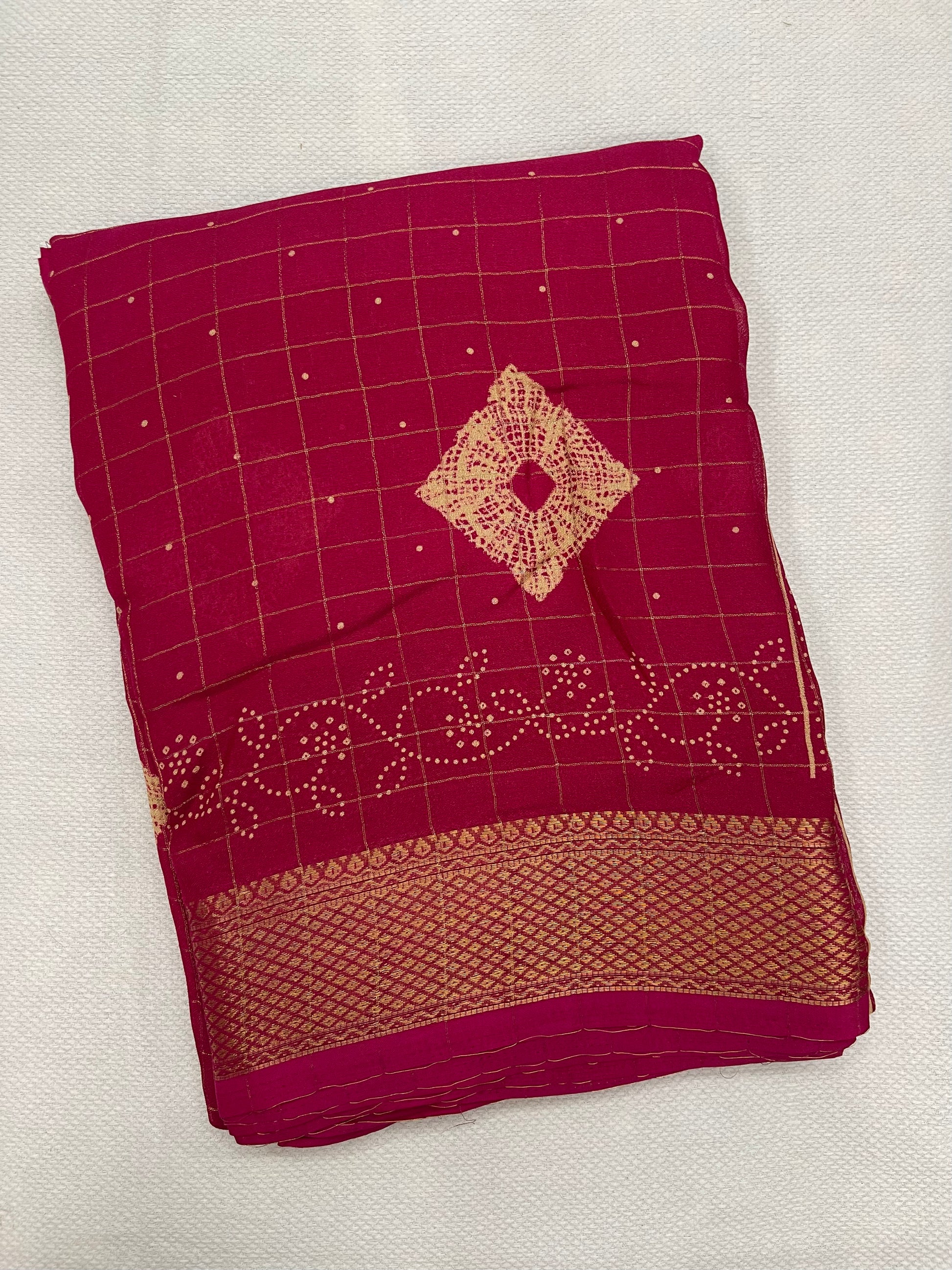 Viscose georgette saree