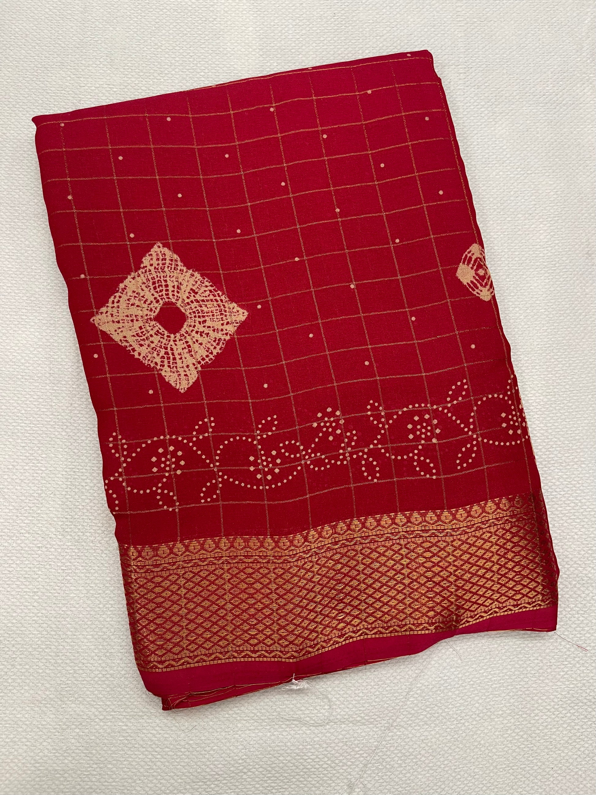 Viscose georgette saree