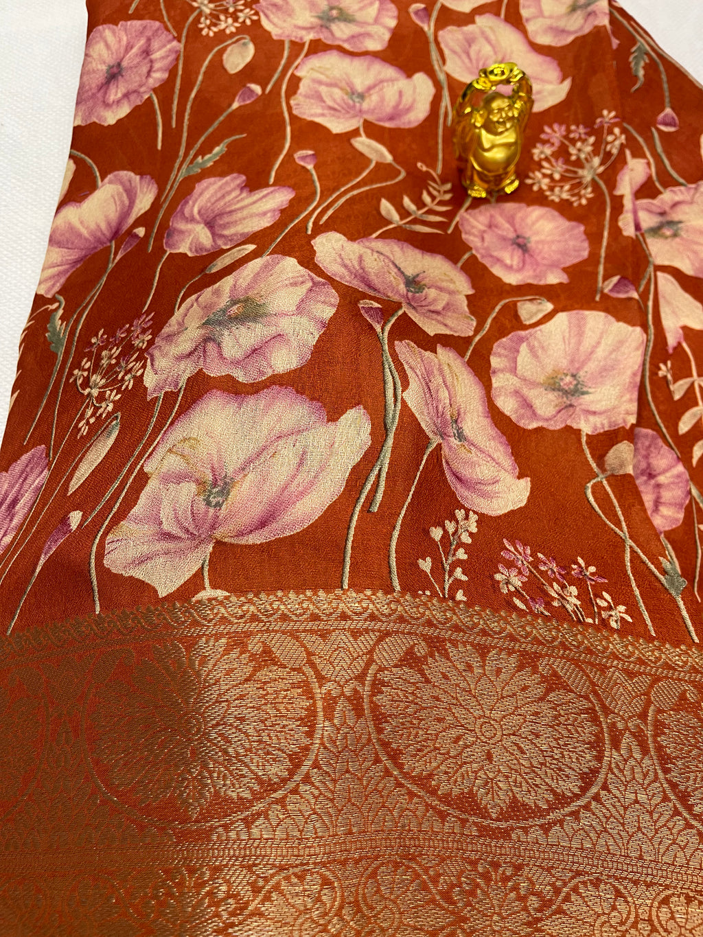 Viscose georgette saree