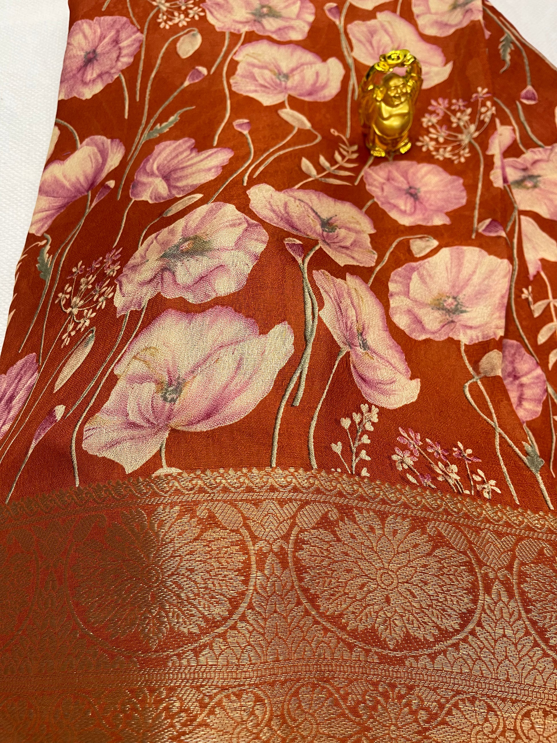 Viscose georgette saree