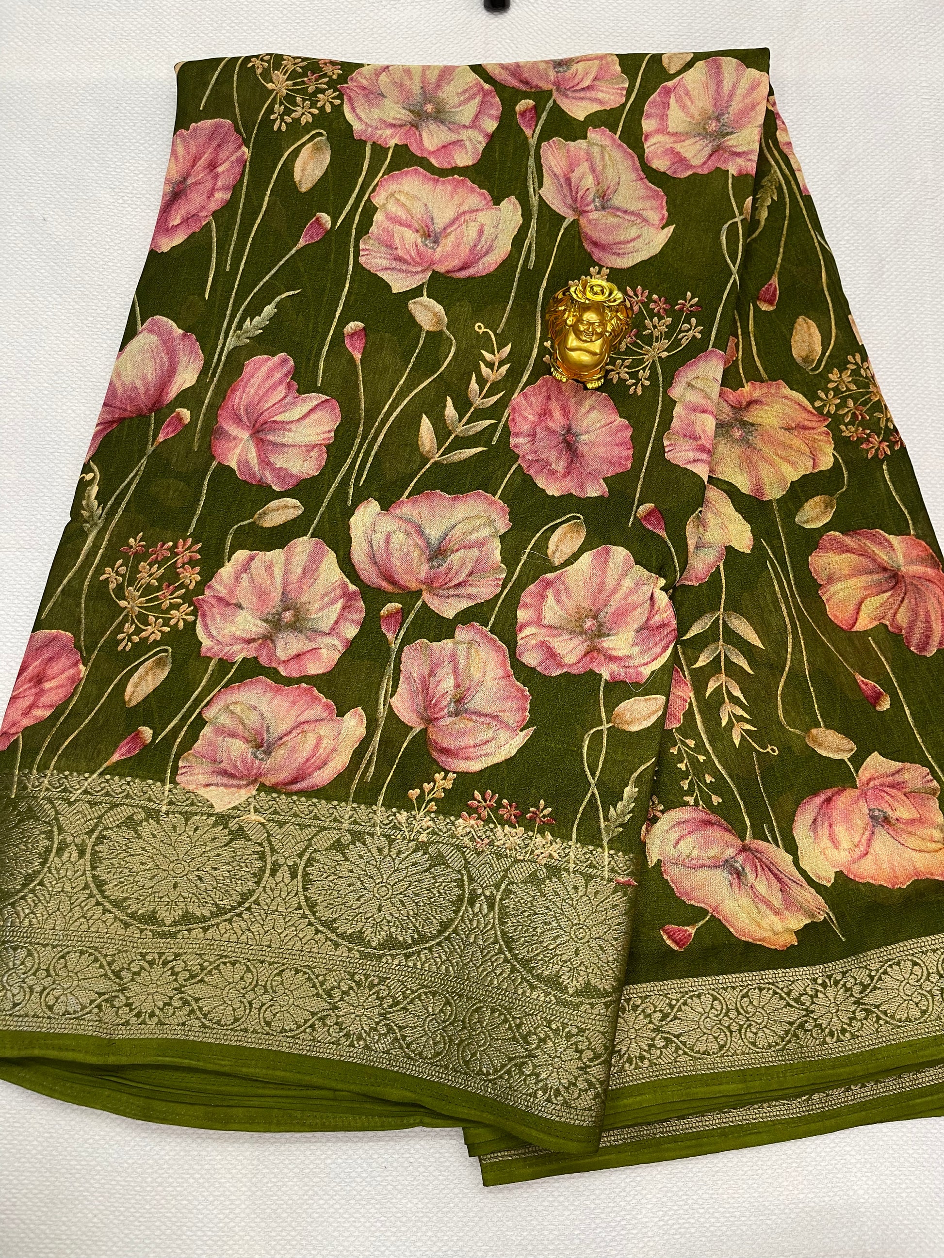 Viscose georgette saree