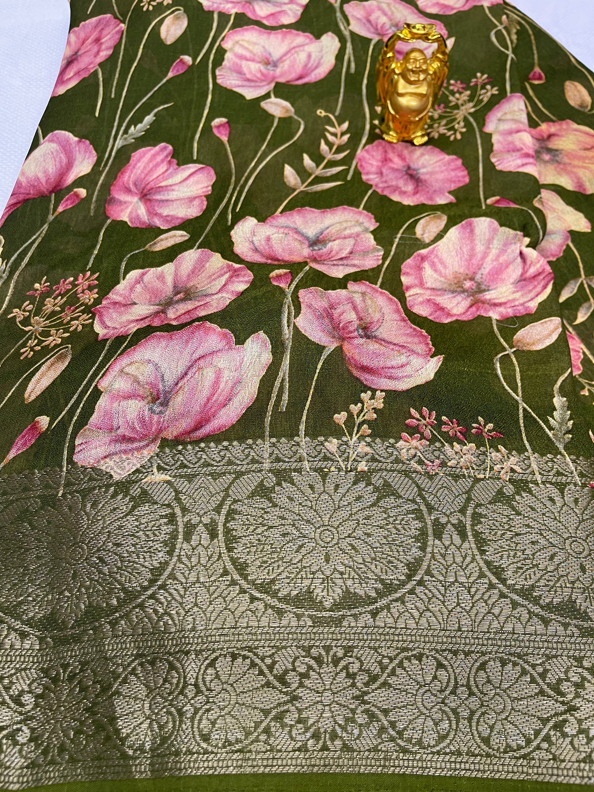 Viscose georgette saree
