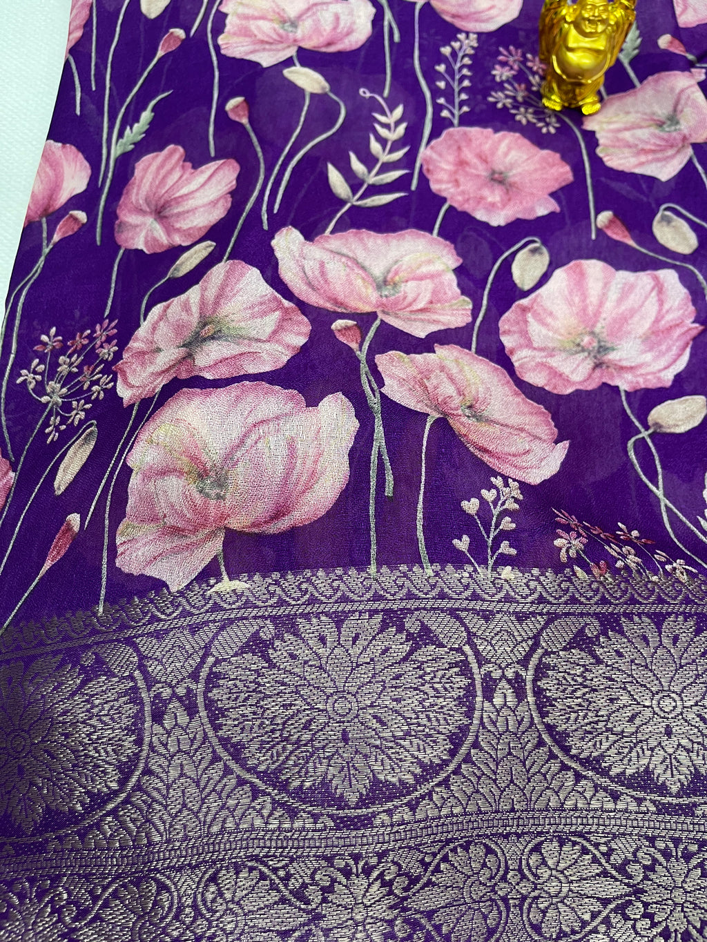 Viscose georgette saree