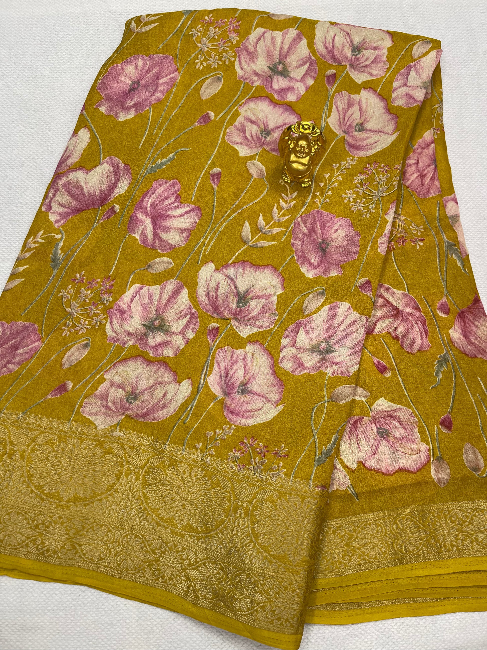 Viscose georgette saree