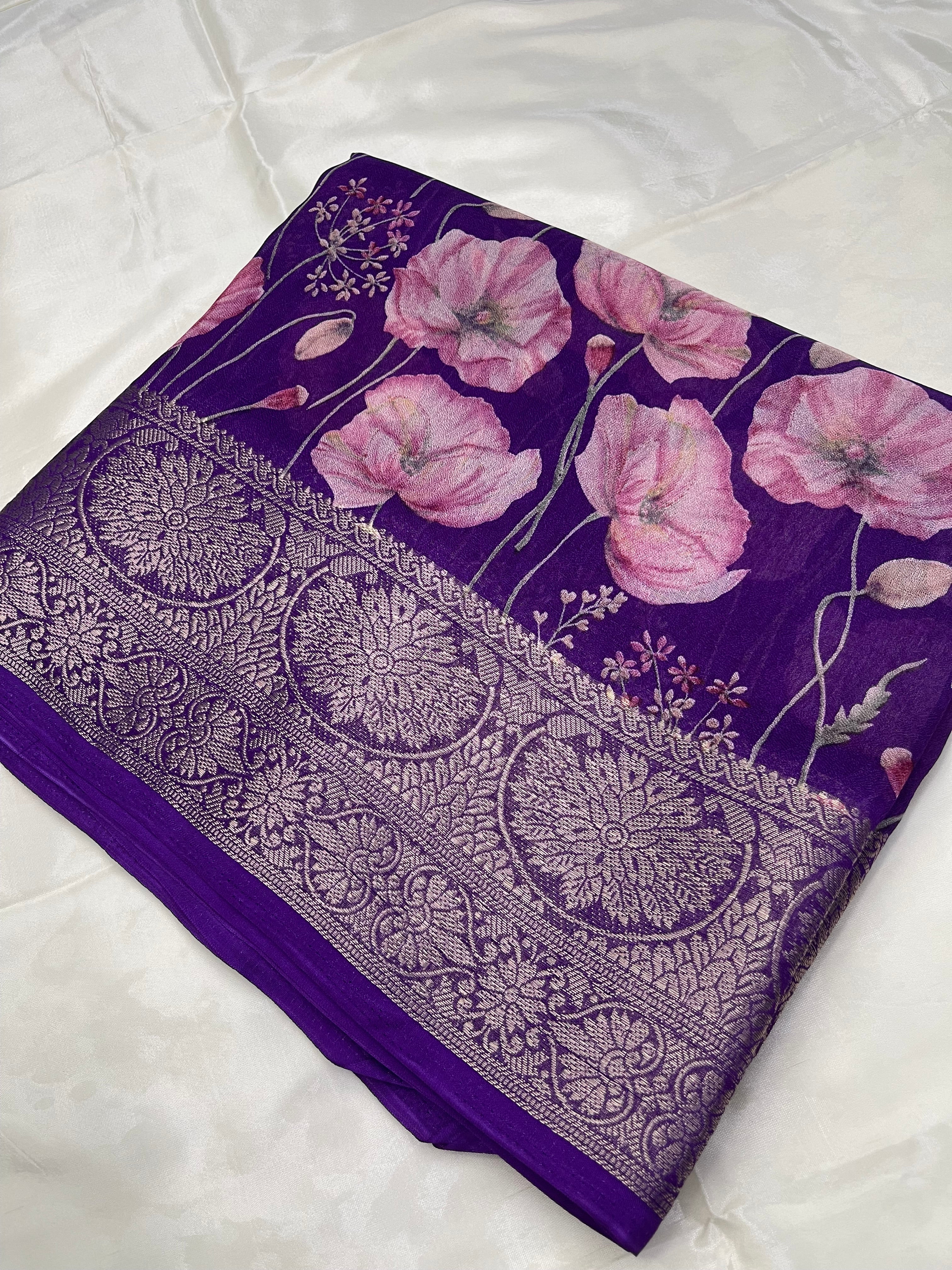 Fancy floral georgette