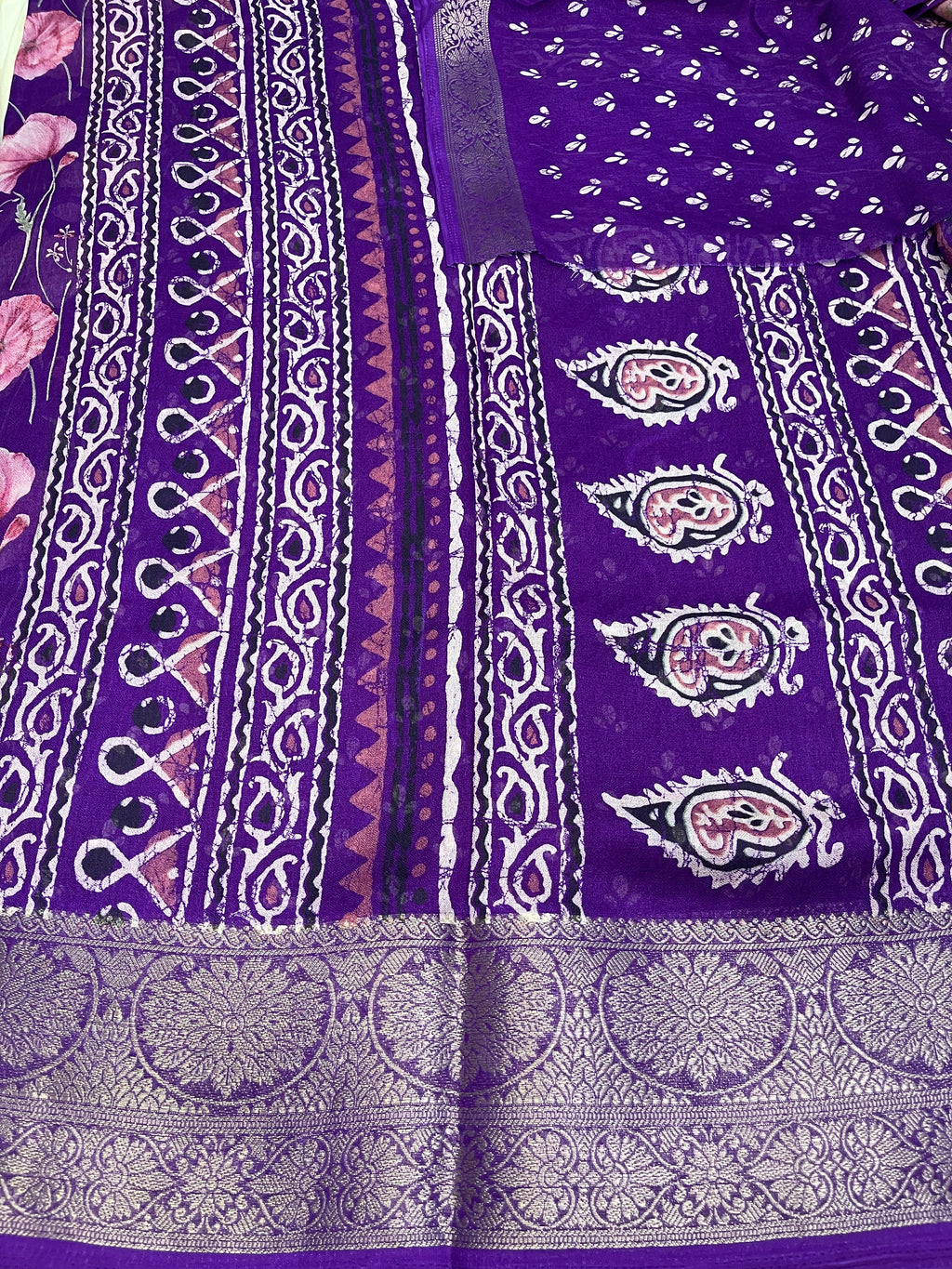 Fancy floral georgette