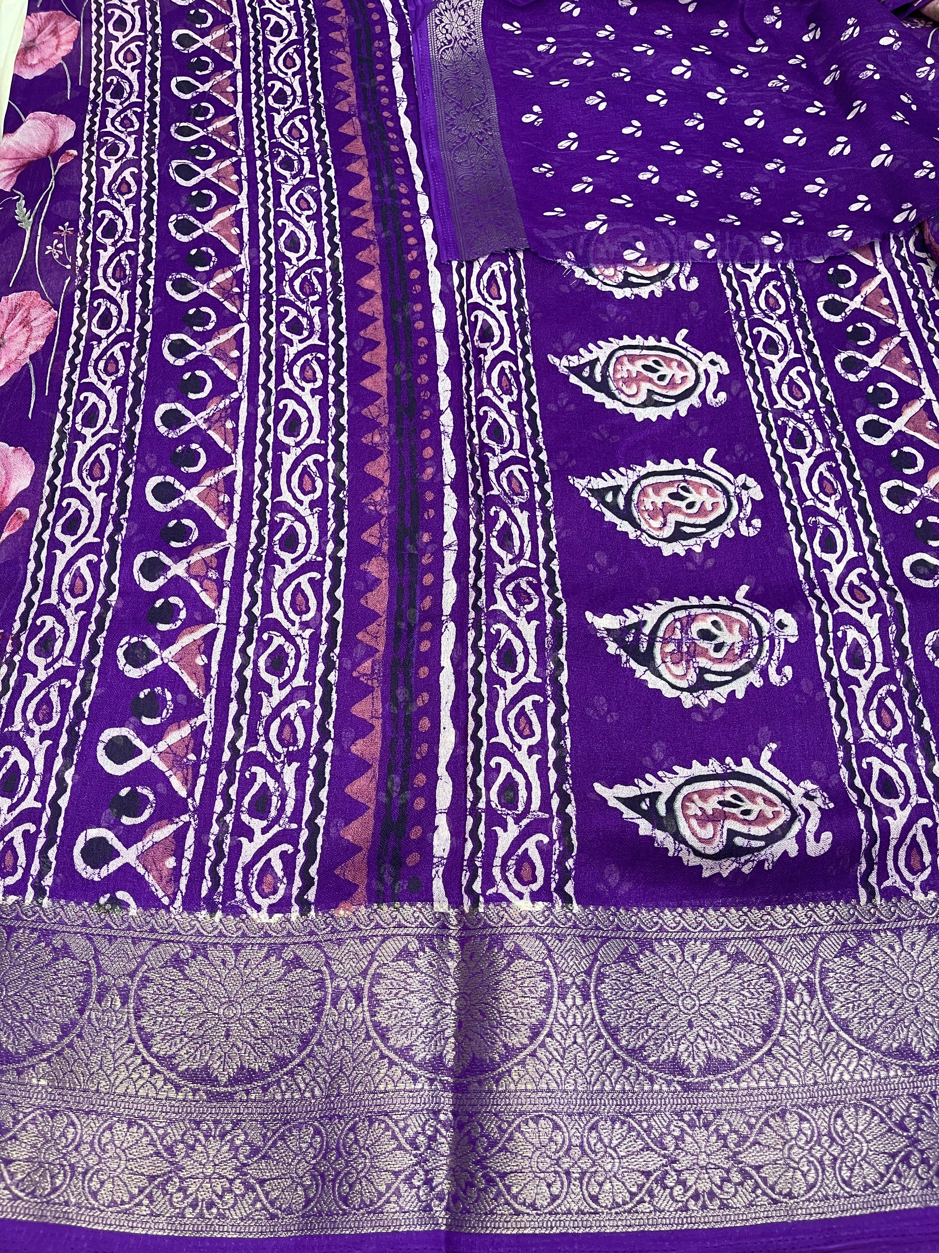 Fancy floral georgette