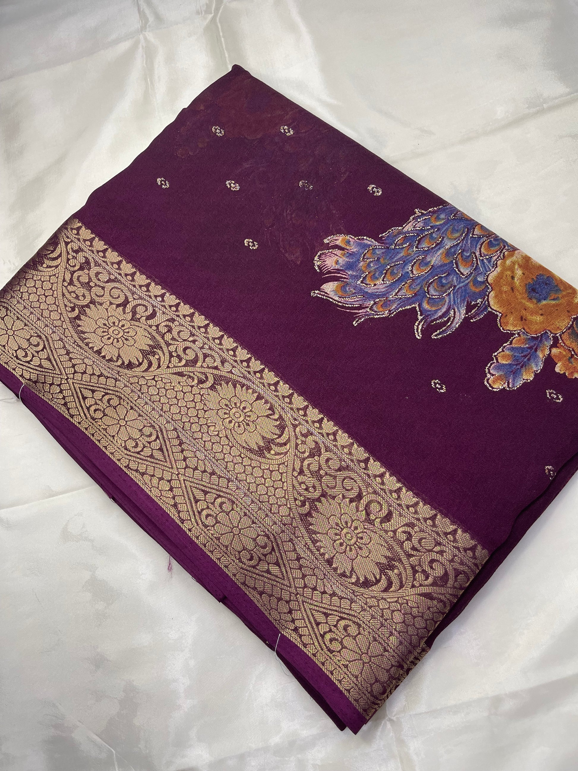 Chinon georgette sarees