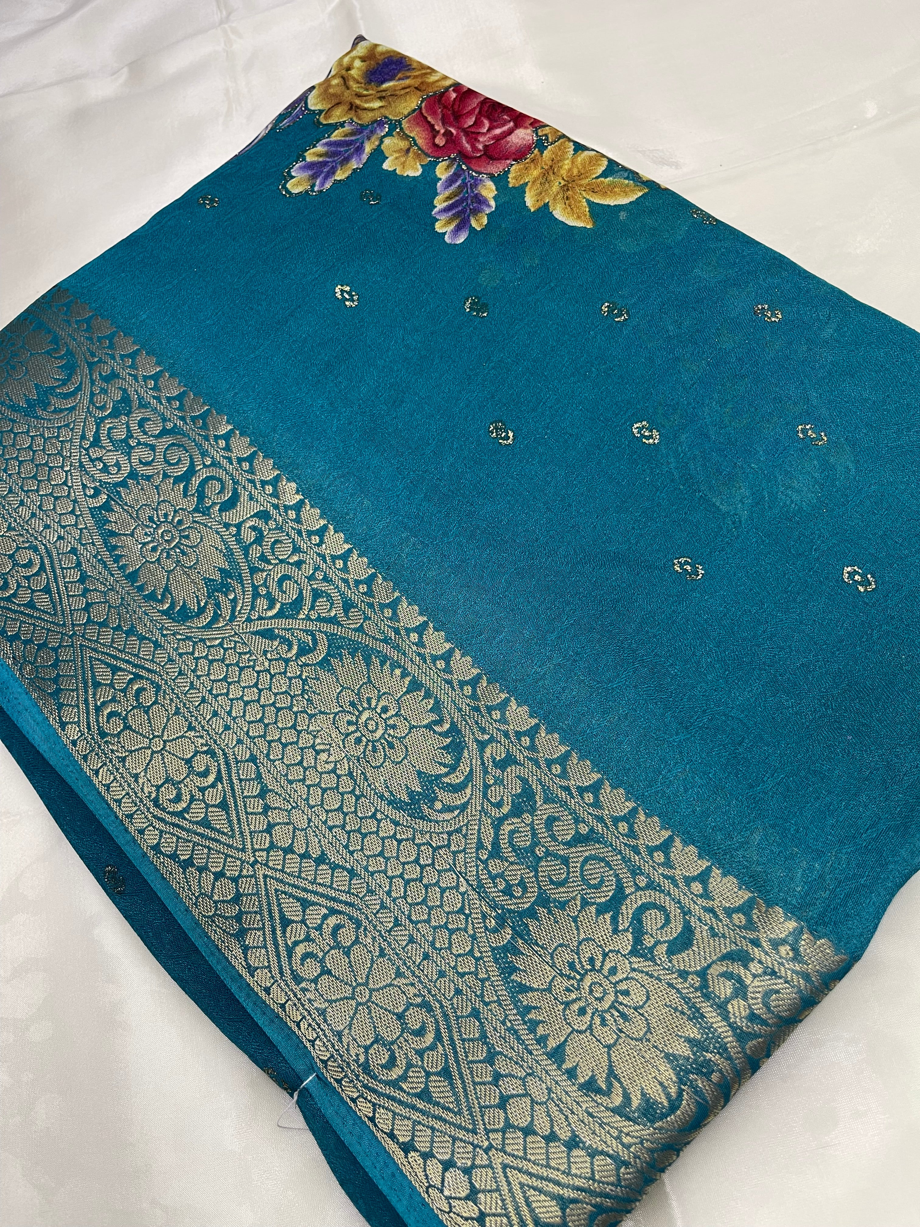 Chinon georgette sarees