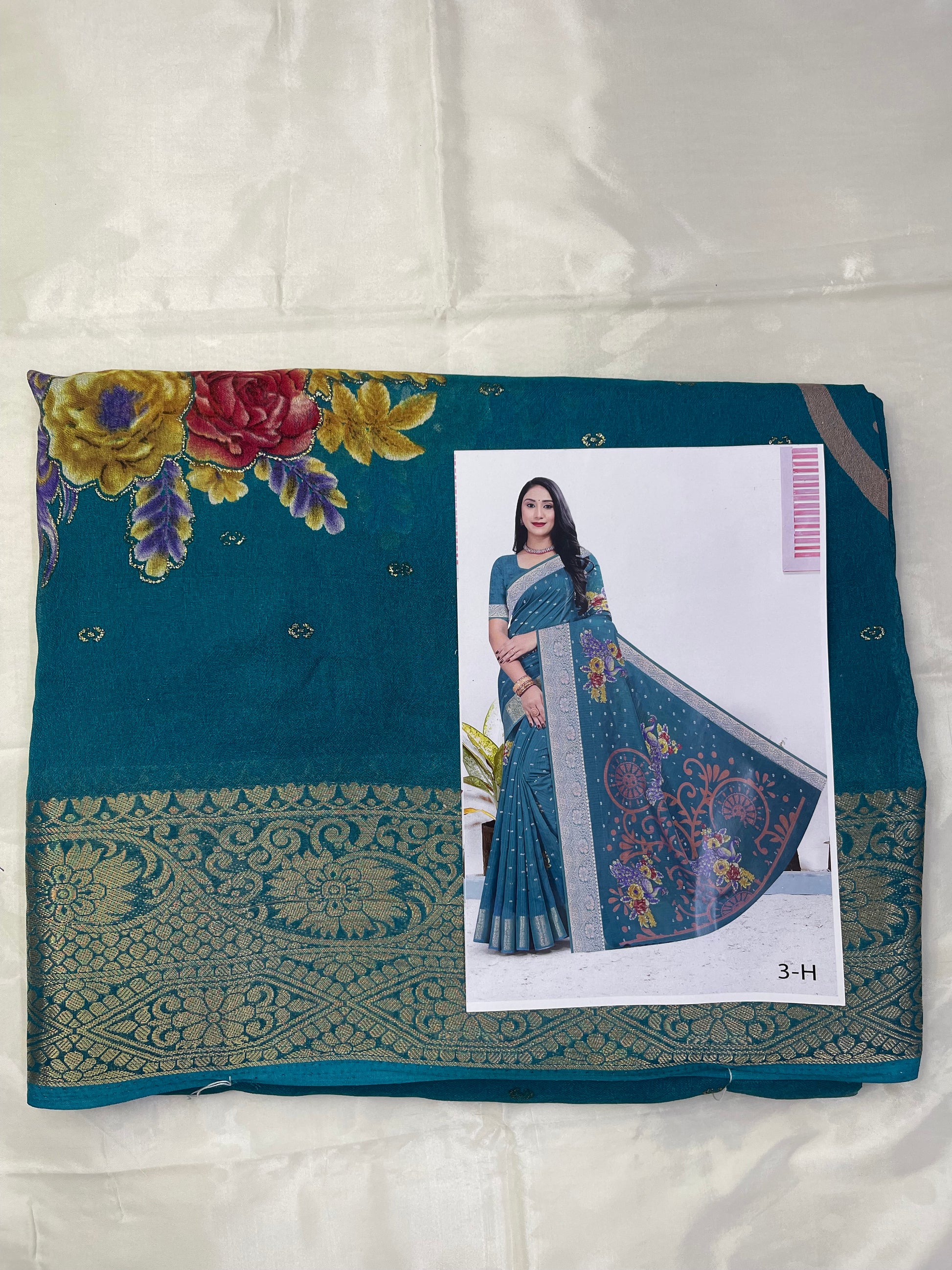 Chinon georgette sarees