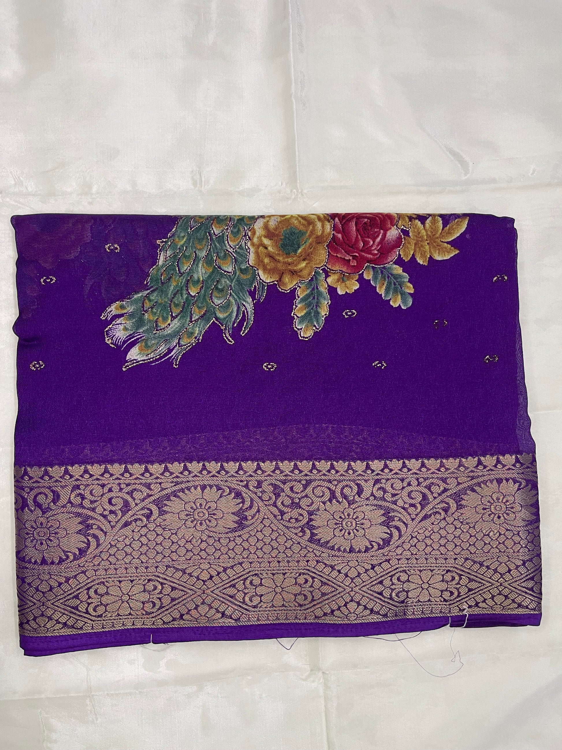 Chinon georgette sarees
