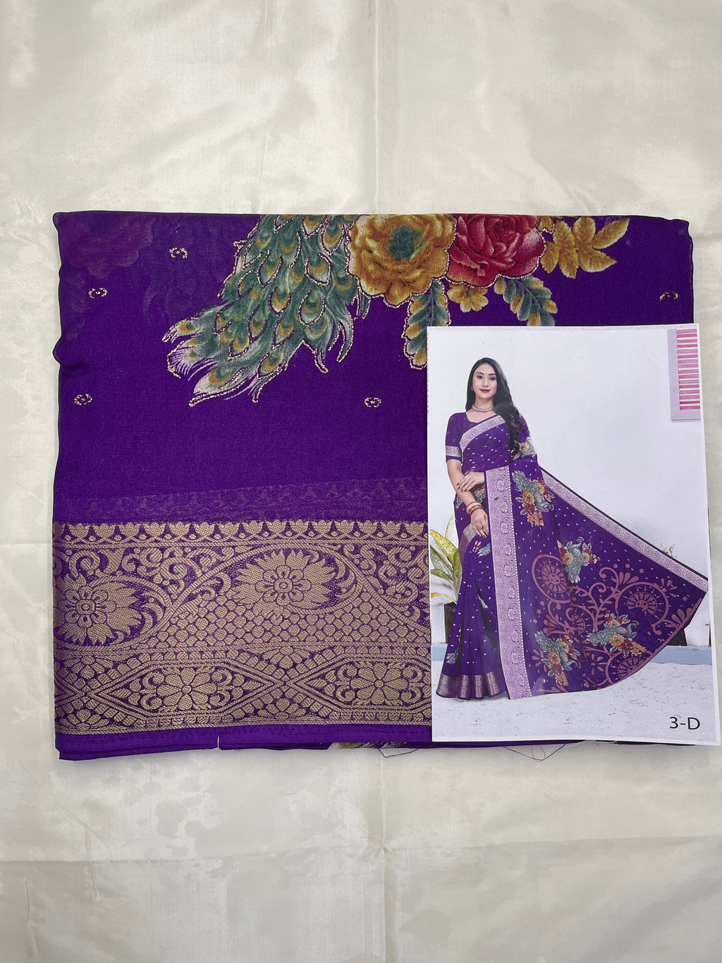 Chinon georgette sarees