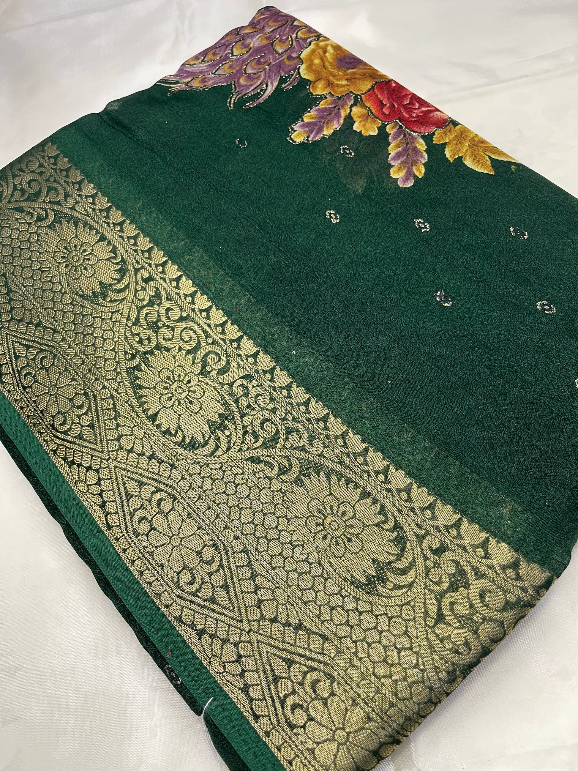 Chinon georgette sarees