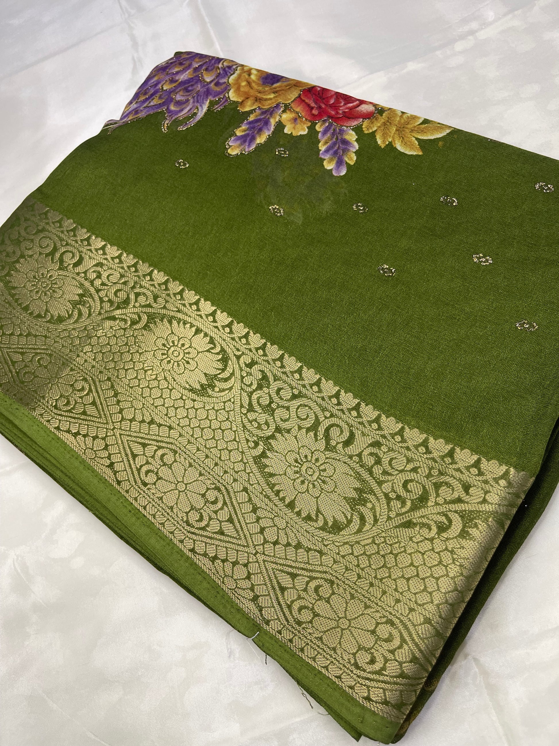 Chinon georgette sarees