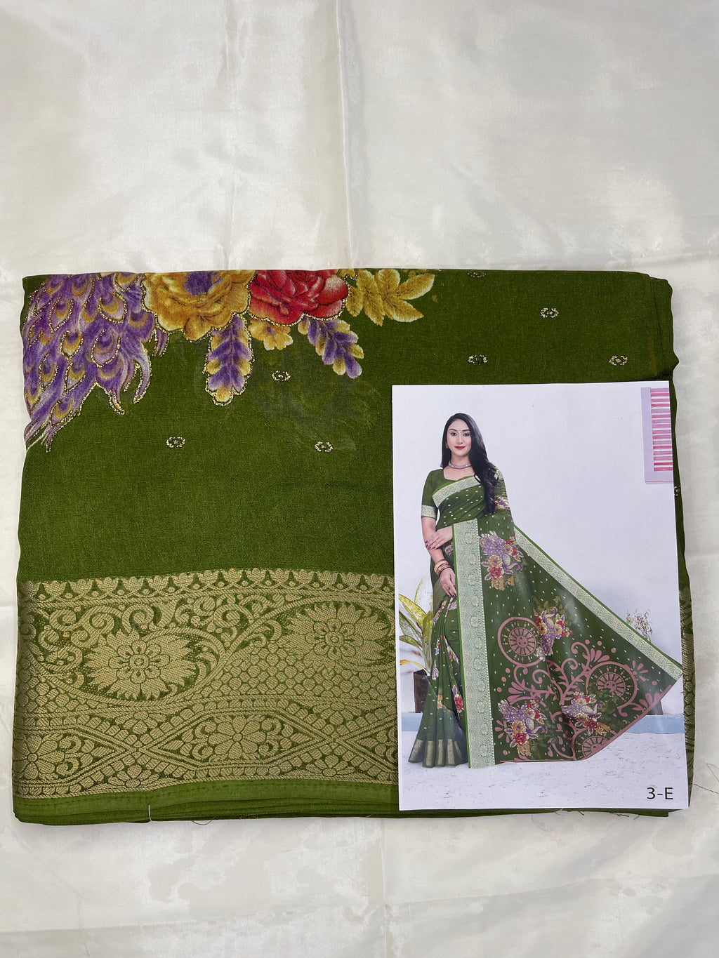 Chinon georgette sarees