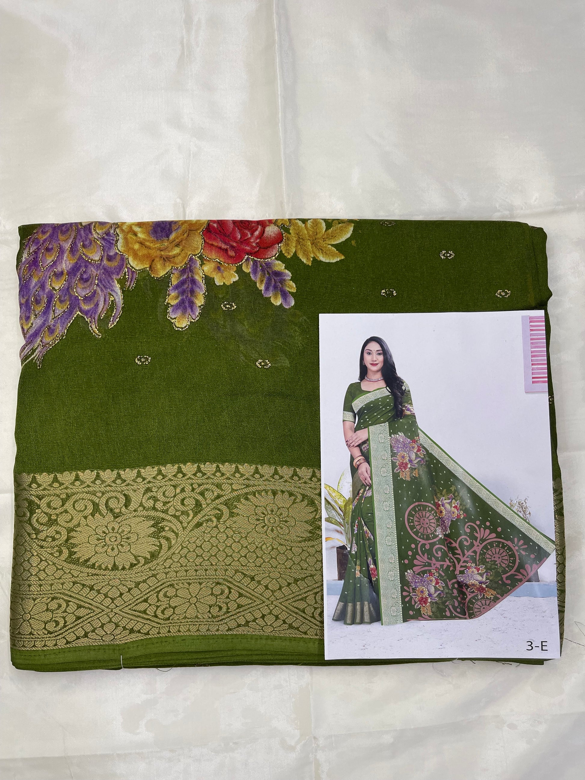 Chinon georgette sarees