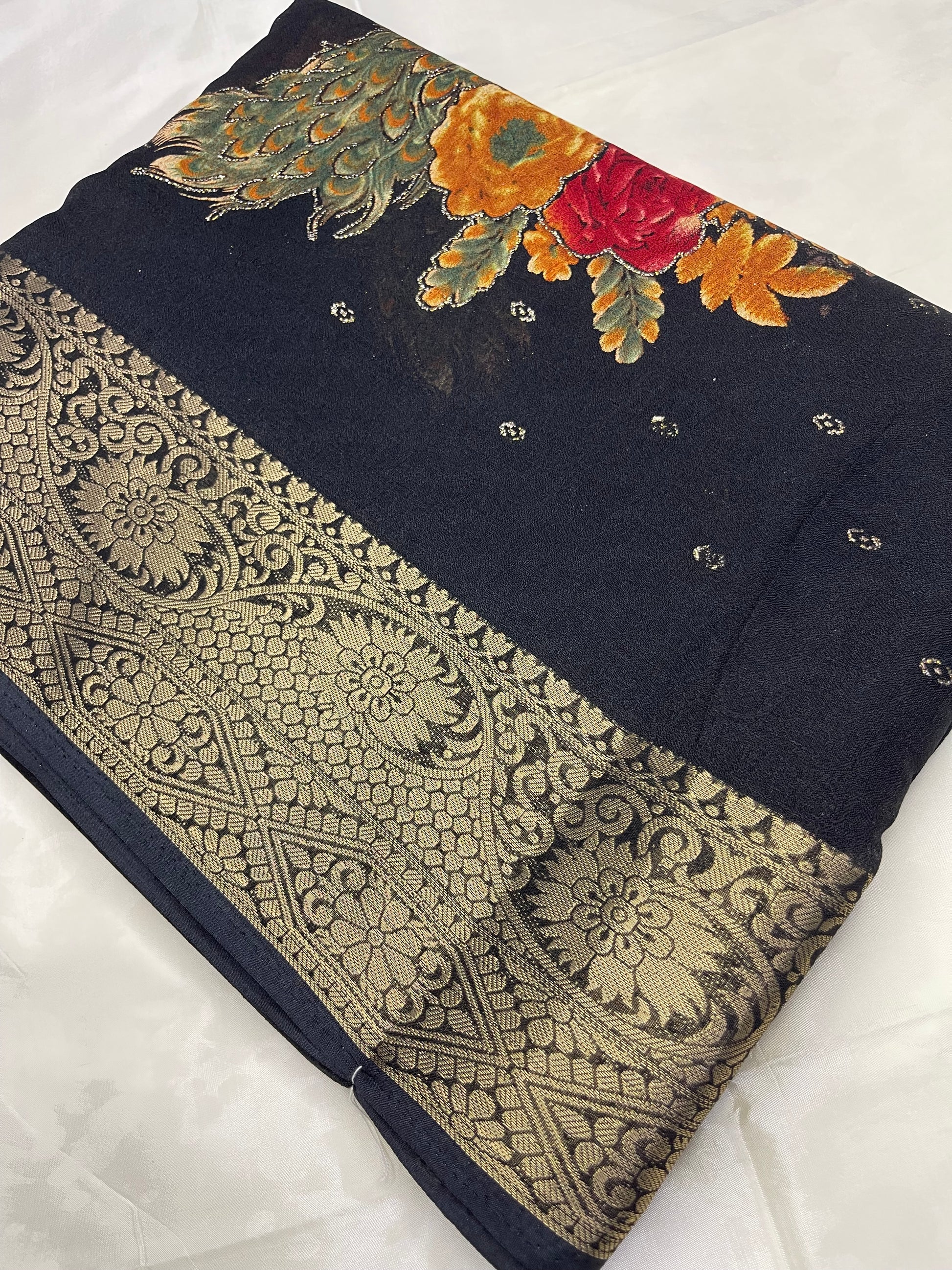 Chinon georgette sarees