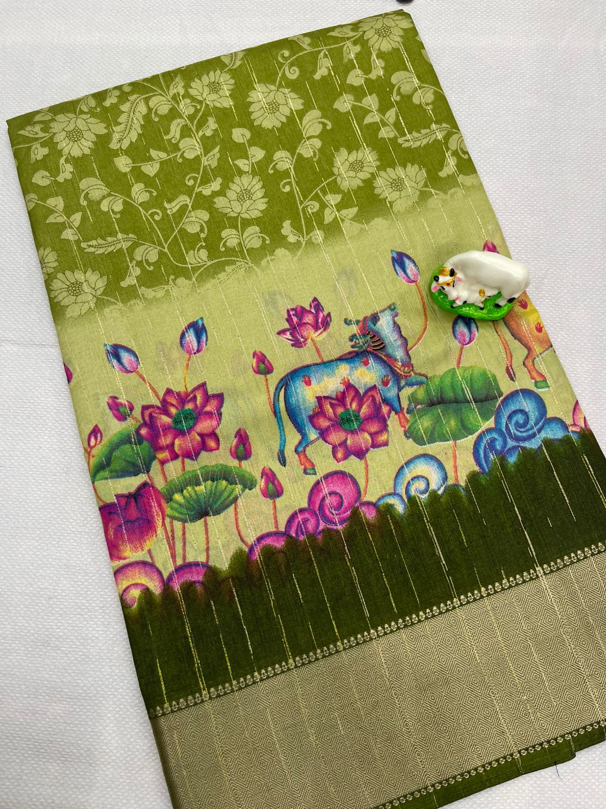 Beautiful Pichwai digital print saree